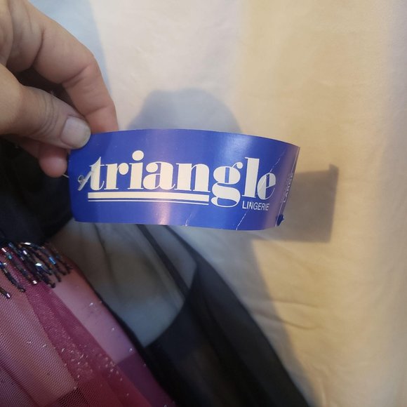 Vintage Lingerie Floor Length Tie Front Chemise - Picture 4 of 6